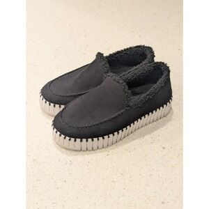 Ilse Jacobsen Hornbaek Tulip Slip On Black Lined Loafers Sneakers‎ Women's Sz 38